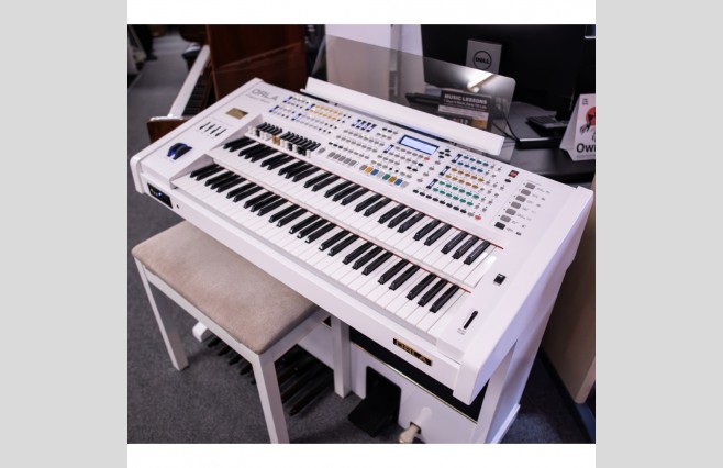 Used Orla Compact Theatre White Organ All Inclusive Top Grade Package (SN:12118939) - Image 5